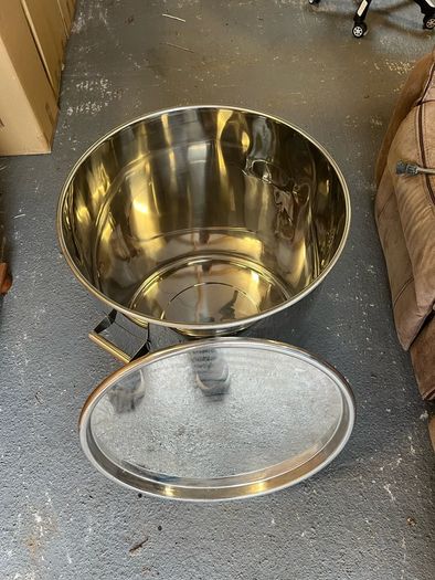 Stainless Steel 100 litre Pot with Lid and lid band