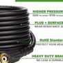 FREE SHIPPING 8M Pressure Washer Hose 1/4", 220 Bar/3200 PSI Kink Resistant High Power Washer Hose Replacement with M22 14mm Female Thread Image 2