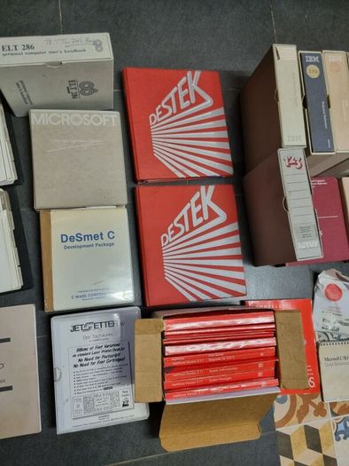 Vintage IBM Microsoft Lotus Novell Software Manuals  Binders Job Lot 1980s 90s