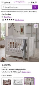 Eva Cot Bed with mattress