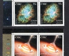 2009 Ireland Europa: Astronomy Commemorative Stamps Plate Blocks 1A1A1A1A Mint Never Hinged (MNH)