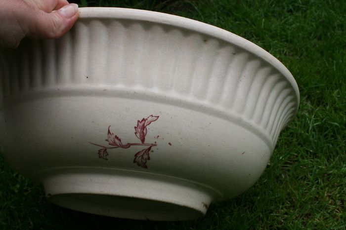 Antique  England  Water Basin 15"