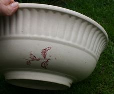 Antique  England  Water Basin 15"