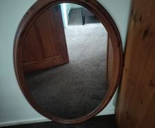 Wooden frame mirror