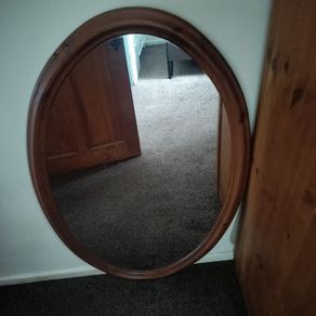 Wooden frame mirror