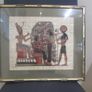 Framed Papyrus Painting for Sale Image 2