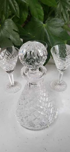 Waterford Crytal Decanter and 3 Matching Glasses