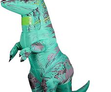 Dinosaur Costume for Adult Inflatable T-Rex Dinosaur Costume Air Blow up Dino Costume Funny Halloween Costume Cosplay Fancy Dress (MULTIPLE COLOURS AVAILABLE)