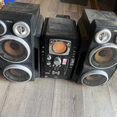 Speaker system radio cd player