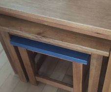 solid oak nest of tables