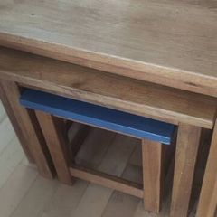 solid oak nest of tables