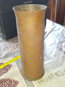 Old WORLD WAR 1 Brass Shell Dated 1917 Postage Available