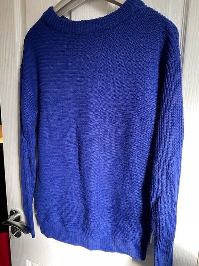Dorothy Perkins Cobalt Royal Blue Chevron Knit Jumper