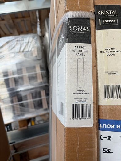 400mm wetroom front/end panel