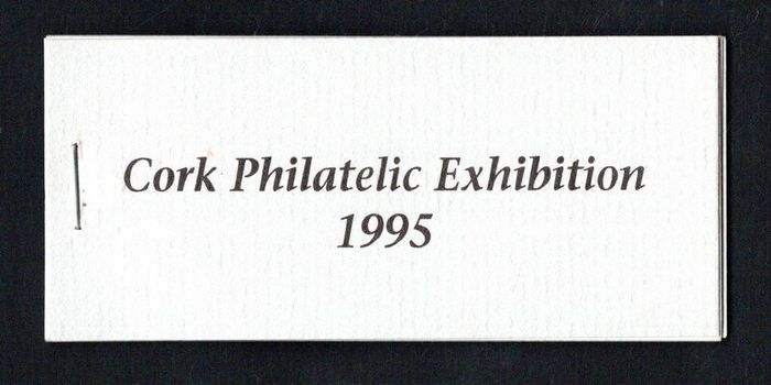 1995 Ireland Cork Philatelic Exhibition Booklet . Contains 2 X 38p City of Cork Narrow Gauge Railways Commemorative Stamps No 49