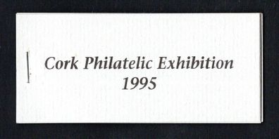 1995 Ireland Cork Philatelic Exhibition Booklet . Contains 2 X 38p City of Cork Narrow Gauge Railways Commemorative Stamps No 49