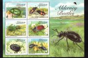 2013 Alderney Beetles Commemorative Stamps Miniature Sheet Mint Never Hinged (MNH)