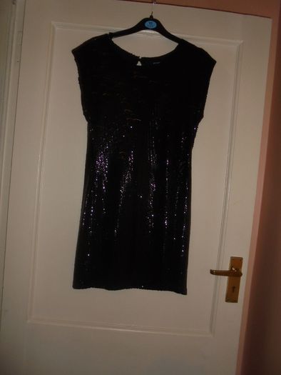 Black Sequenced Mini Dress for Sale