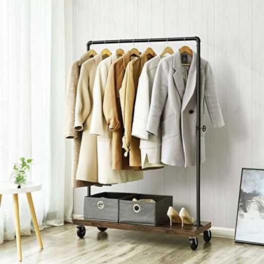 New Heavy Duty Clothes Rack Garment (Brown) FREE P&P