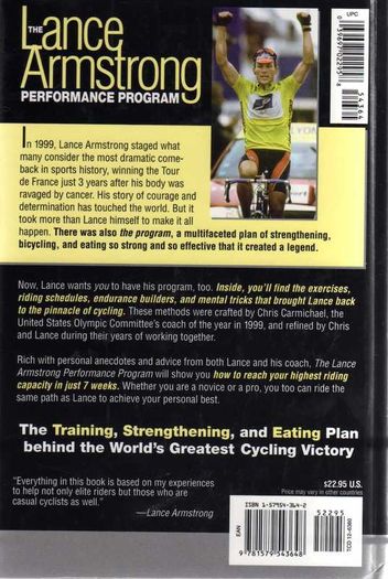 The Lance Armstrong Performance Program - 7 Weeks To A Perfect Ride.