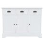Sideboard with 3 Doors MDF and Pinewood 105x35x77.5 cm Image 5
