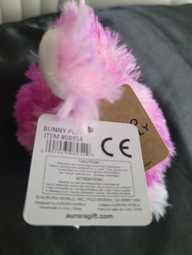 Bunny Puff Plush Plays Sound Aurora New Teddy Stuffed Animals plushies New