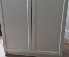 Ikea Billy/ Oxberg 2 door bookcase