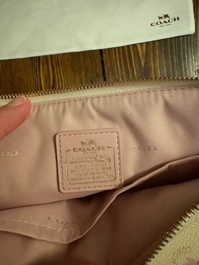 Authentic Coach Floral Cosmetic Pouch / Makeup Bag (With Dustbag & Care Card)
