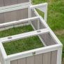 Tortoise enclosure cage for small pet with 2 spaces dim. 91,5L x 61l x 33H cm - pine wood Image 2