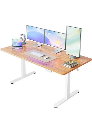 Standing Desk with USB Charging Port, 160 x 80 cm, 4