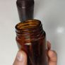 287 - Set of 2 Vintage Kruschen Salts Brown Amber Glass Decorative Collectible Display Bottles Image 6