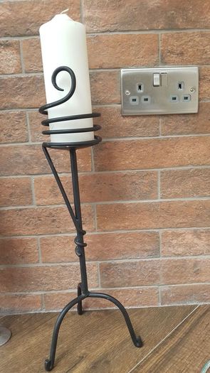 Wrought Iron candle holder REDUCED