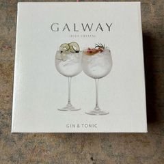 Galway crystal gin glasses