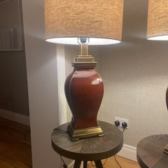 Two lamps with lampshades for sale