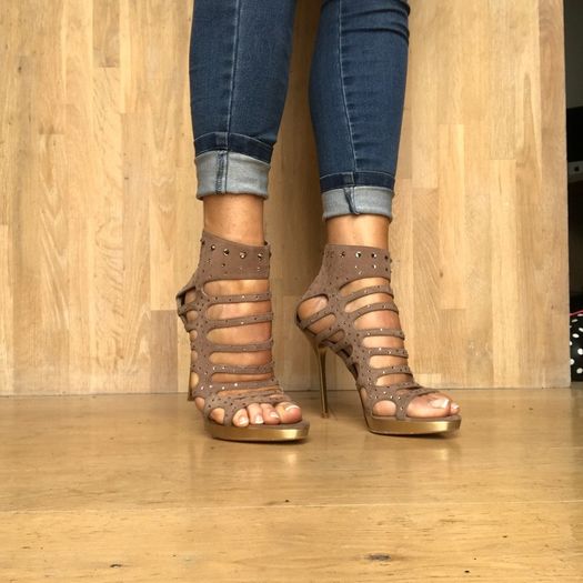 Dune 'Black Sand' Taupe Heels