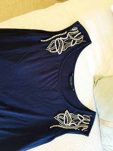 Dorothy Perkins Navy Dress - Size 14