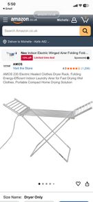 Heated clothes horse