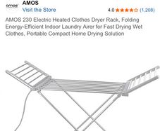 Heated clothes horse