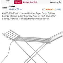 Heated clothes horse