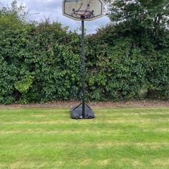 Basketball hoop and ball