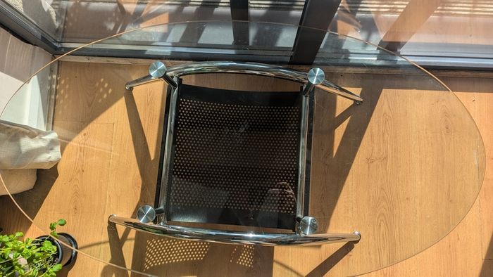 Glass coffee table