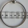 Pandora Moments 925 sterling silver bangle bracelet with a ball clasp. Image 3