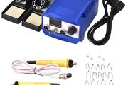 BRAND NEW Upgraded Wood Burning Kit 60W Pyrography Machine Dual Port Digital Display with 20 Pyrography Wire Tips Adjustable Temperature