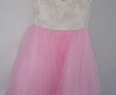white and pink Party Dress!