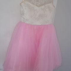 white and pink Party Dress!
