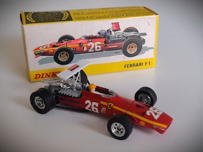 Diecast Vintage French Dinky Toys Ferrari 312 1968 F1 - Near Mint Original Condition/Very Good Box