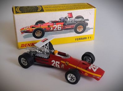 Diecast Vintage French Dinky Toys Ferrari 312 1968 F1 - Near Mint Original Condition/Very Good Box