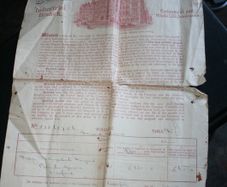 Antique Prudential Assurance Co Ltd Industrial Branch Life Insurance Policy