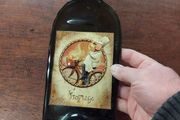 Glass Bottle advertising Fromage