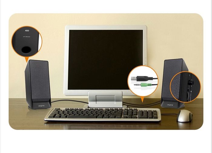 Creative stereo speakers